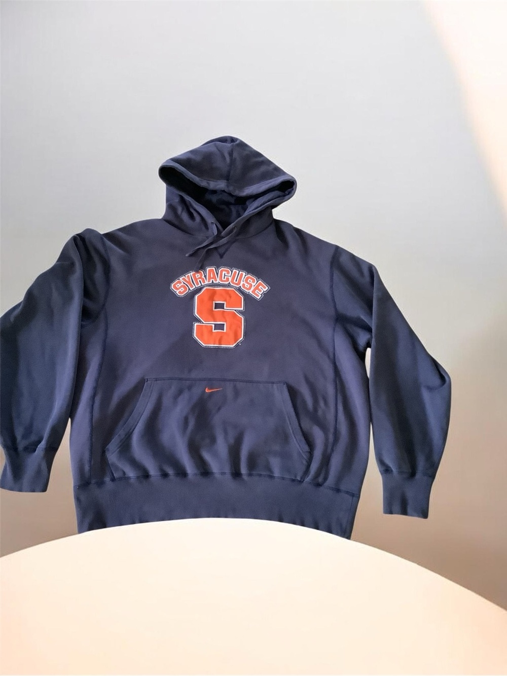 Nike Syracuse Navy Hoodie with Orange 'S' Graphic
